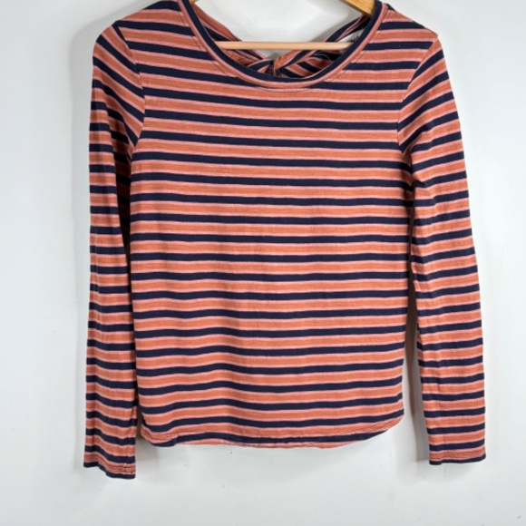 Pact Long Sleeve Shirt S Easy Slub Twist Back Harvest Stripe Organic Sustainable - Picture 2 of 11